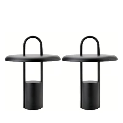 Pier LED lamp - black 2 pcs